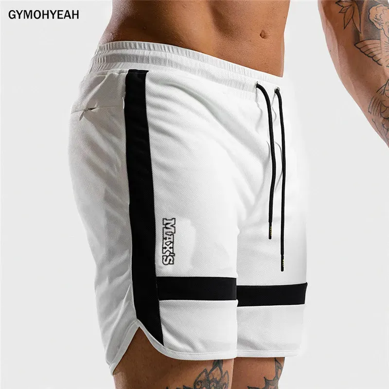 WHITE FITNESS SHORTS