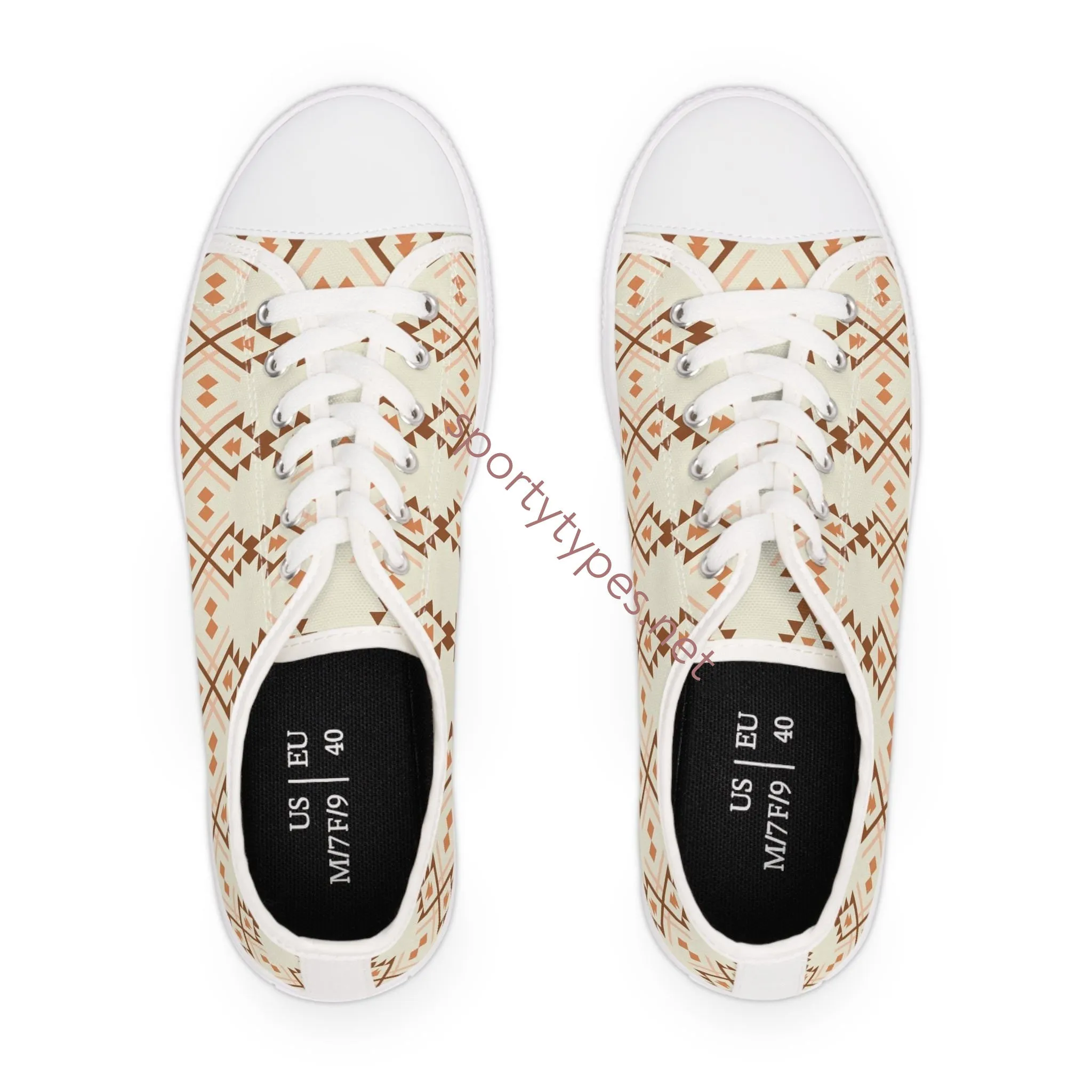 Women's Aztec Low Top Canvas Sneakers