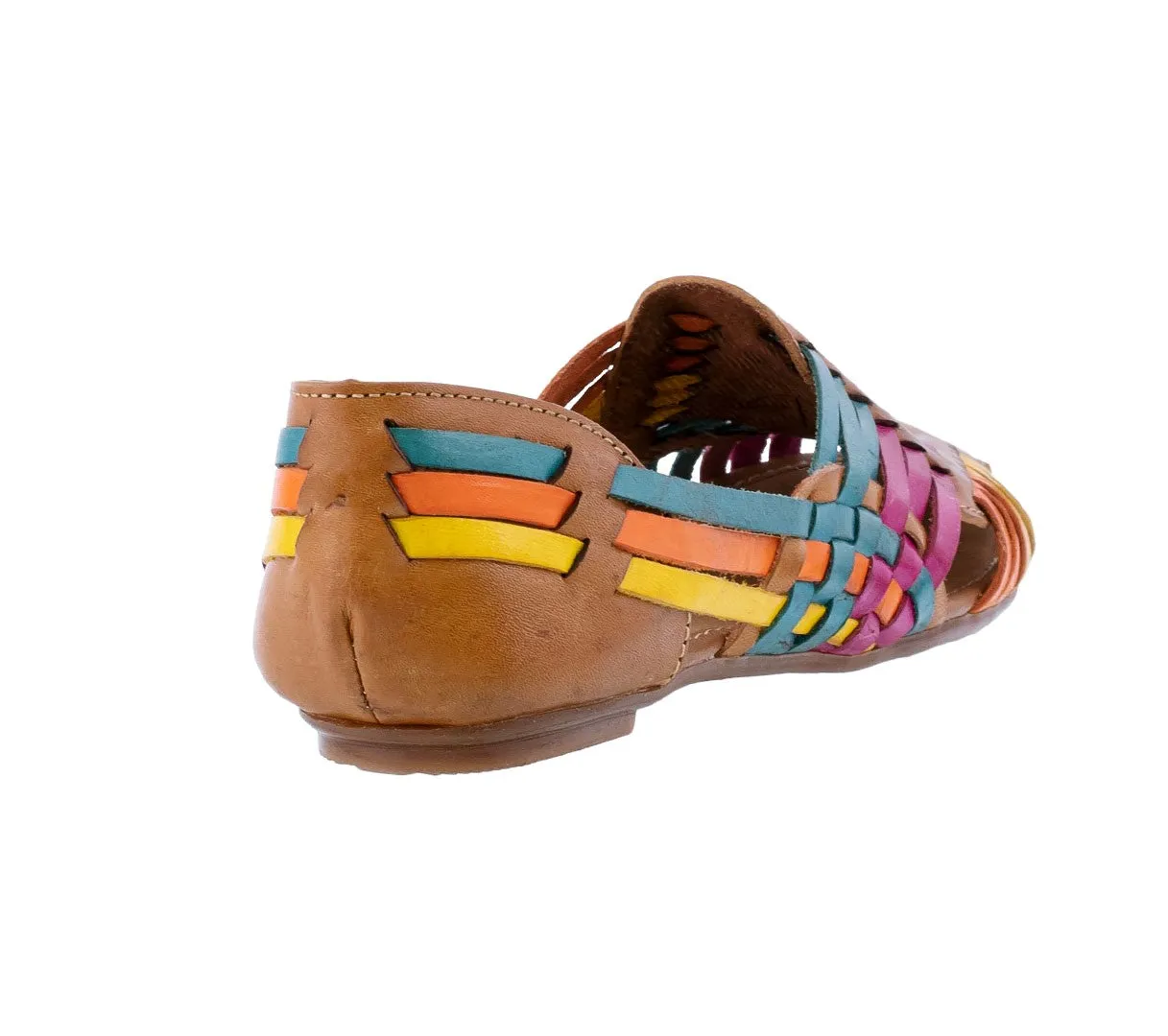 Womens F106 Rainbow Authentic Huaraches Real Leather Sandals