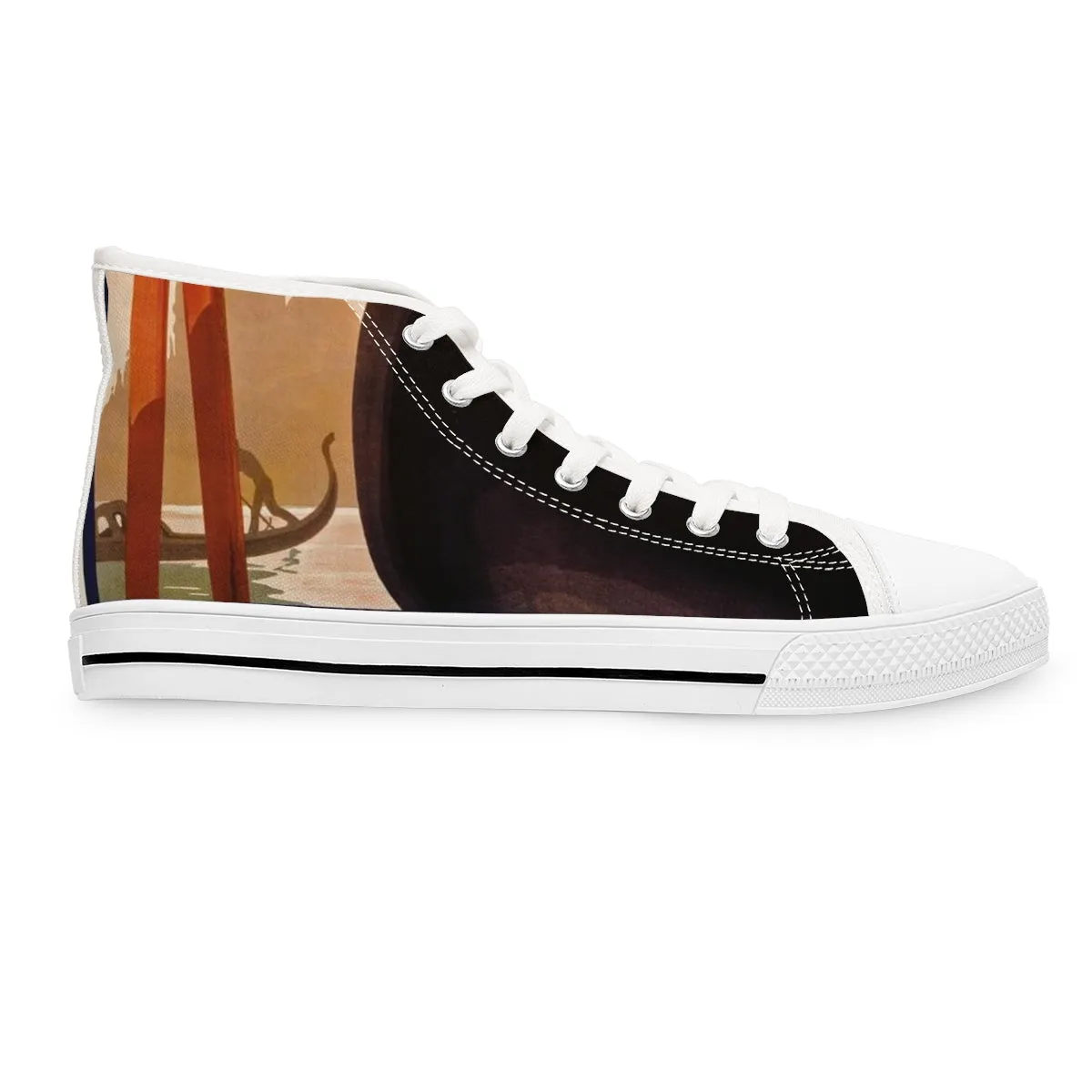 Women's High Top Sneakers with Venezia Vintage design