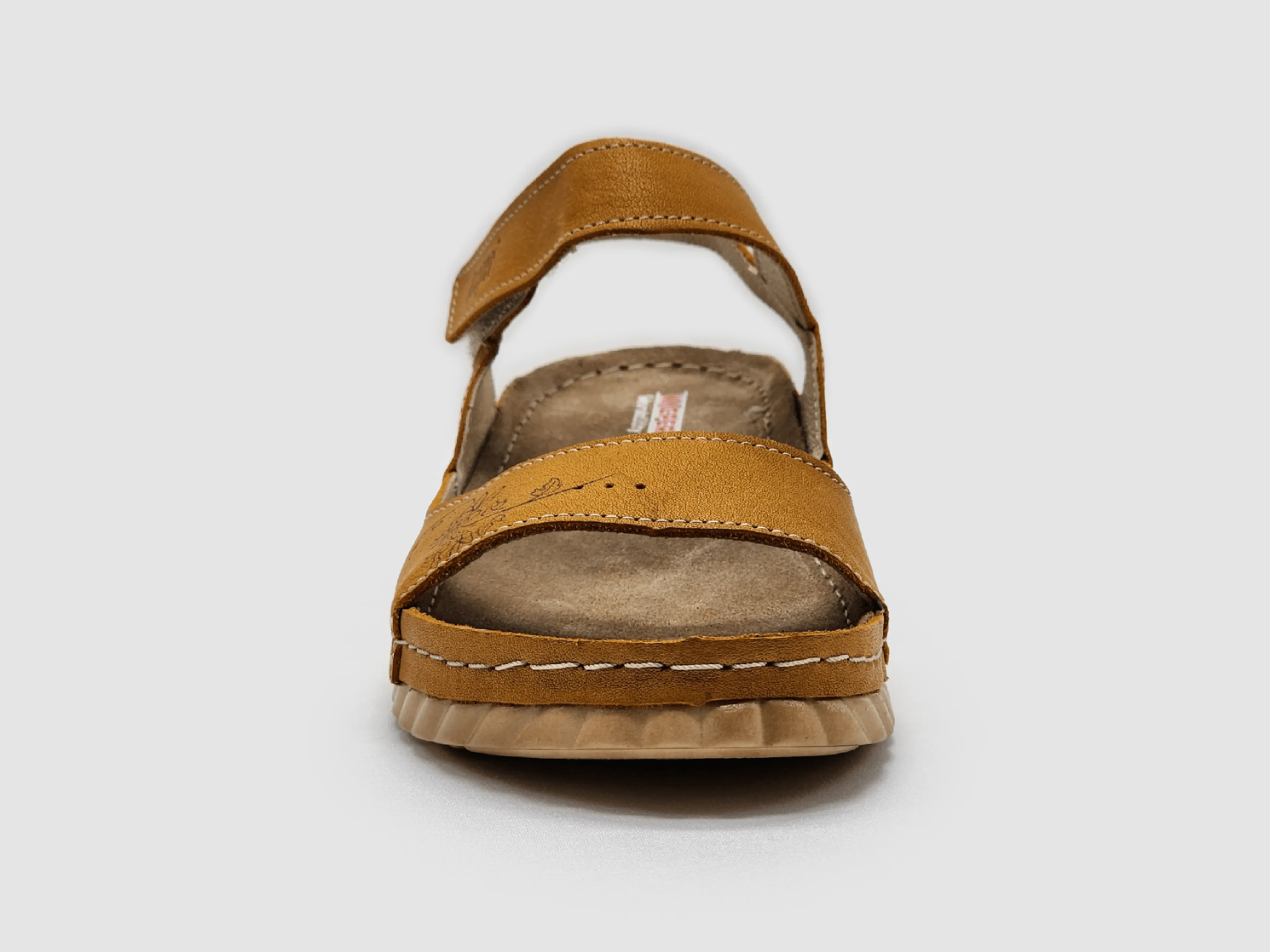 Women's Leather Sandals - Yellow